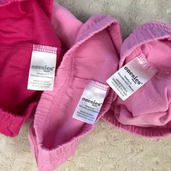 Onesies Brand Pants Bundle Pink Newborn - Picture 4 of 4